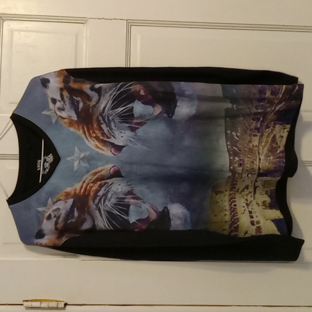 Xios New York Long Sleeve T-Shirt  Men's Tiger Size XL